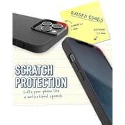 حافظة iPhone 13 Pro Max Slim الذكية - Gripmunk - [خفيف الوزن + واقي] غطاء قبضة رفيع - علاقة ربط سوداء