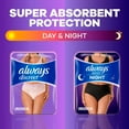 thumbnail image 3 of Always Discreet Night Women's Incontinence Underwear, Black, Maximum, XL, 48 Count, 3 of 7