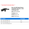 thumbnail image 2 of Rear Left ABS Speed Sensor - Compatible with 2010 - 2014 Volkswagen Golf 2011 2012 2013, 2 of 2