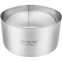 O'Crme Cake Ring Stainless Steel 6" Diameter, 3" High
