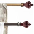 thumbnail image 1 of OULII Curtain Decor Supplies Plastic Rod Head Plugs 26-28mm Diameter For Rod Ends (), 1 of 4