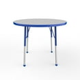 thumbnail image 3 of ECR4Kids 36in Round Everyday T-Mold Adjustable Play Table Grey/Blue - Standard Ball, 3 of 4