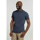 Mountain Warehouse Men's Cordyline Textured Polo Cotton Comfy Casual Summer Tee - image 1 of 5