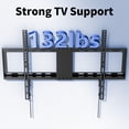 thumbnail image 7 of MountFTV Fixed TV Wall Mount for 37-82 inch TVs, Max 600 x 400mm, Hold up to 132 lbs,TV Wall Bracket with Adjustable Pull Cords, 7 of 7