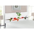 thumbnail image 2 of Hummingbirds Headboard, 2 Hummingbirds Sipping Nectar from a Trumpet Vine Blossoms Summertime, Upholstered Decorative Metal Bed Headboard with Memory Foam, Full Size, Red Black Green, by Ambesonne, 2 of 4