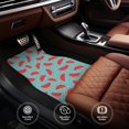 thumbnail image 4 of Uemuo Car Floor Mats - Watermelon Pattern Carpet Floor Mats for Cars, Auto Accessories Front & Rear Car Floor Foot Mat Sets of 4 Pieces, 4 of 6