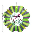 thumbnail image 2 of 3D Dynamic Rotating Wind Chime Stainless Steel Color Metal Sheet Wind Rotating Energy Courtyard Art Outdoor Metal Hanging Wind Chime, 2 of 7