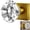 Clear/Antique Brass Square, variant on Balin Designs Crystal Doorknob (Antique Crystal) - Decorative Hardware Interior Keyless Passage Door Lock for Hallway Passage, Kitchen, or Other Doors (1 Pack)