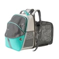 thumbnail image 3 of Pets Mochila para gatos expandible, mochila para mascotas para perros pequeños, mochilas de malla para gatos para viajar, correa a prueba de , Azul SM SunniMix Portador de viaje portátil, 3 of 7