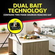 Raid Double Control Roach Bait, Kills Cockroaches and Bugs, 8 Large Bait Stations