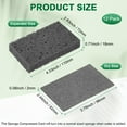 thumbnail image 3 of Uxcell 12-Pack Kitchen Sponges, Condense Eco Cellulose Non-Scratch Scrub Heavy Sponge Clean Tough Messes Dish Scrubber [Negro], 3 of 6
