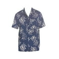 thumbnail image 3 of GAP Men's Soft Short Sleeve Relaxed Fit Seersucker Button Up Shirt (Blue Floral Outline, L), 3 of 3