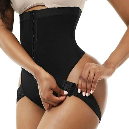 

Fsqjgq Leather Waist Trainer Women s Plus Size Shapewear High Waist Front Buckle Abdominal Lift Body Underwear Leg Girdles for Women Spandex Black Xxxxxxl