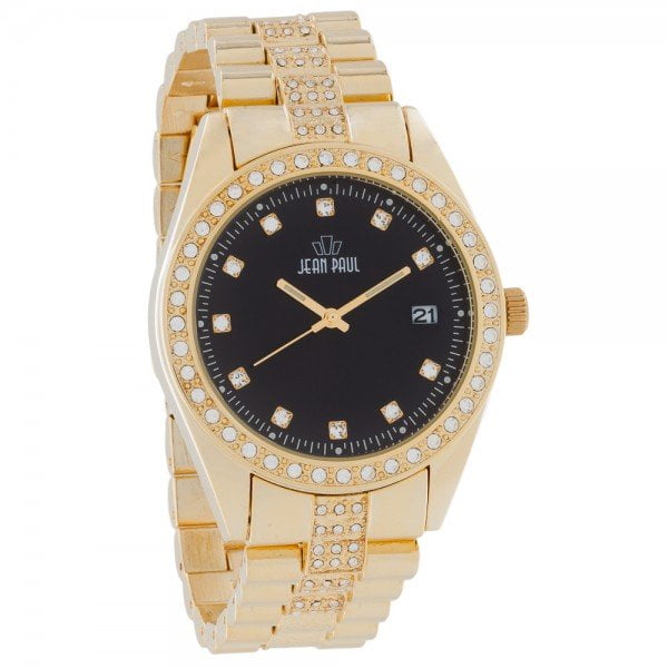 Jean Paul 44mm Gold, Diamond Ice Men's Watch