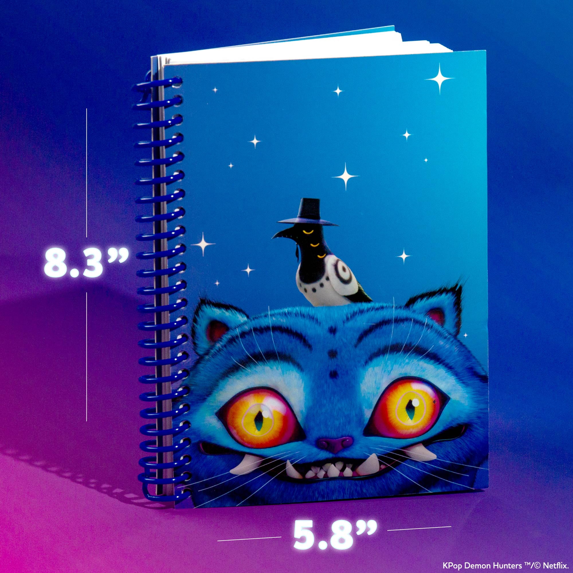 Netflix KPop Demon Hunters™ Spiral Bound Journal, Derpy Edition, 100 Lined Pages