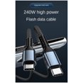 thumbnail image 1 of Cable de carga PD de 240 W, doble extremo, tipo C a USB 240 W, cable de datos PD de 2 m, 1 of 4