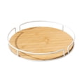 thumbnail image 3 of Bandeja giratoria multifuncional para organizar la cocina, ideal para bar, despensa y refrigerador. Blanco, 3 of 9