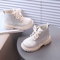 thumbnail image 5 of Owordtank Kids Girls' Boots Children's Boots Outdoor Boots Girls' Plush Short Boots Boys' boots, 5 of 8