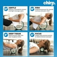 thumbnail image 4 of Chirp Wheel Foam Roller - Targeted Back & Neck Pain Relief, Muscle Massage, Trigger Point Therapy, High-Density Foam Tool for Physical Therapy, Stretching & Exercise, 500lbs Capacity, 4-Pack Mint, 4 of 16