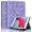 Purple, variant on Allytechgroup Case for 7.9-inch iPad Mini 1/2/3/4/5th Gen 2012/2013/2014/2015/2019, Built-in Soft TPU & Pen Slot Elastic Band Flip Shockproof Back Cover Case Auto Wake/Sleep for Women Men, Black
