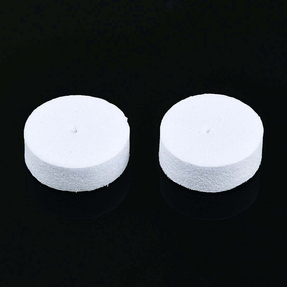 Polystyrene Foam Earring Pads for Ear Nuts Earring Backs WhiteSmoke 12~13x12~13x4~5mm Hole: 1mm about 10000pcs/set