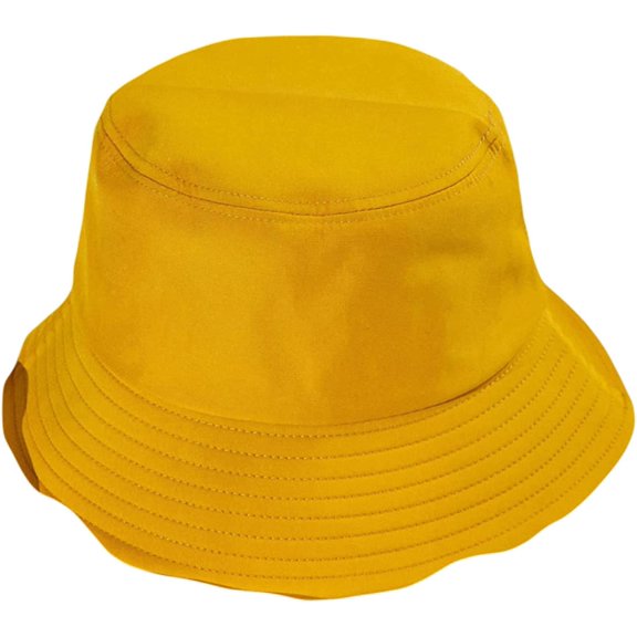 CoCopeaunts Kids Bucket Hat and Women Bucket Cap Summer Sunscreen Men Pure Color Outdoor Collapsible Fisherman Hat 2 Sizes