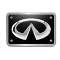 thumbnail image 2 of INFINITI 3D Chrome Logo on Black Billet Aluminum 2 inch Tow Hitch Cover, 2 of 5