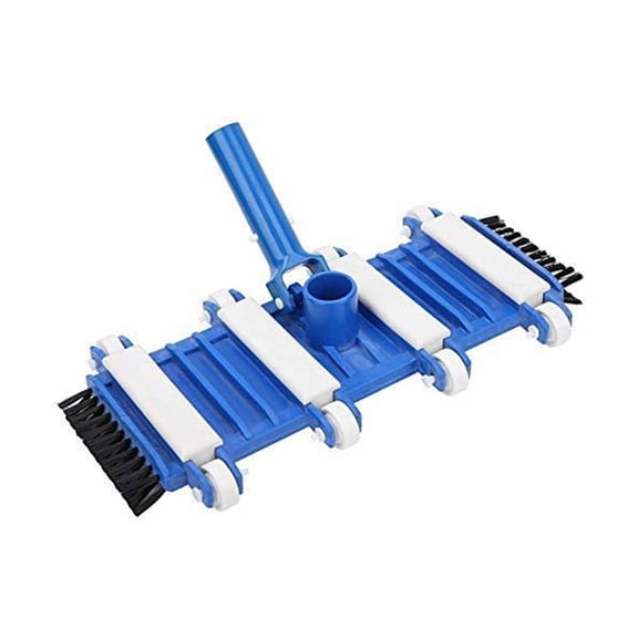 Swimming Pool Vacuum with Side Brush Wheel Wall Floor Fish Pond Swimming Pool Floor Cleaning Tool Summer