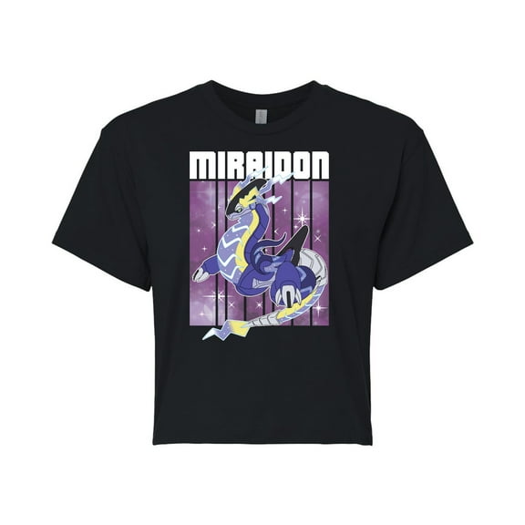 Pokémon - Miraidon Legend - Juniors Cropped Cotton Blend T-Shirt