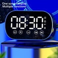 thumbnail image 2 of Methold Altavoz compatible con Bluetooth con pantalla LED Barra de sonido estéreo de alta definición Caja de sonido Reloj despertador Mini Type2 NO2, 2 of 6