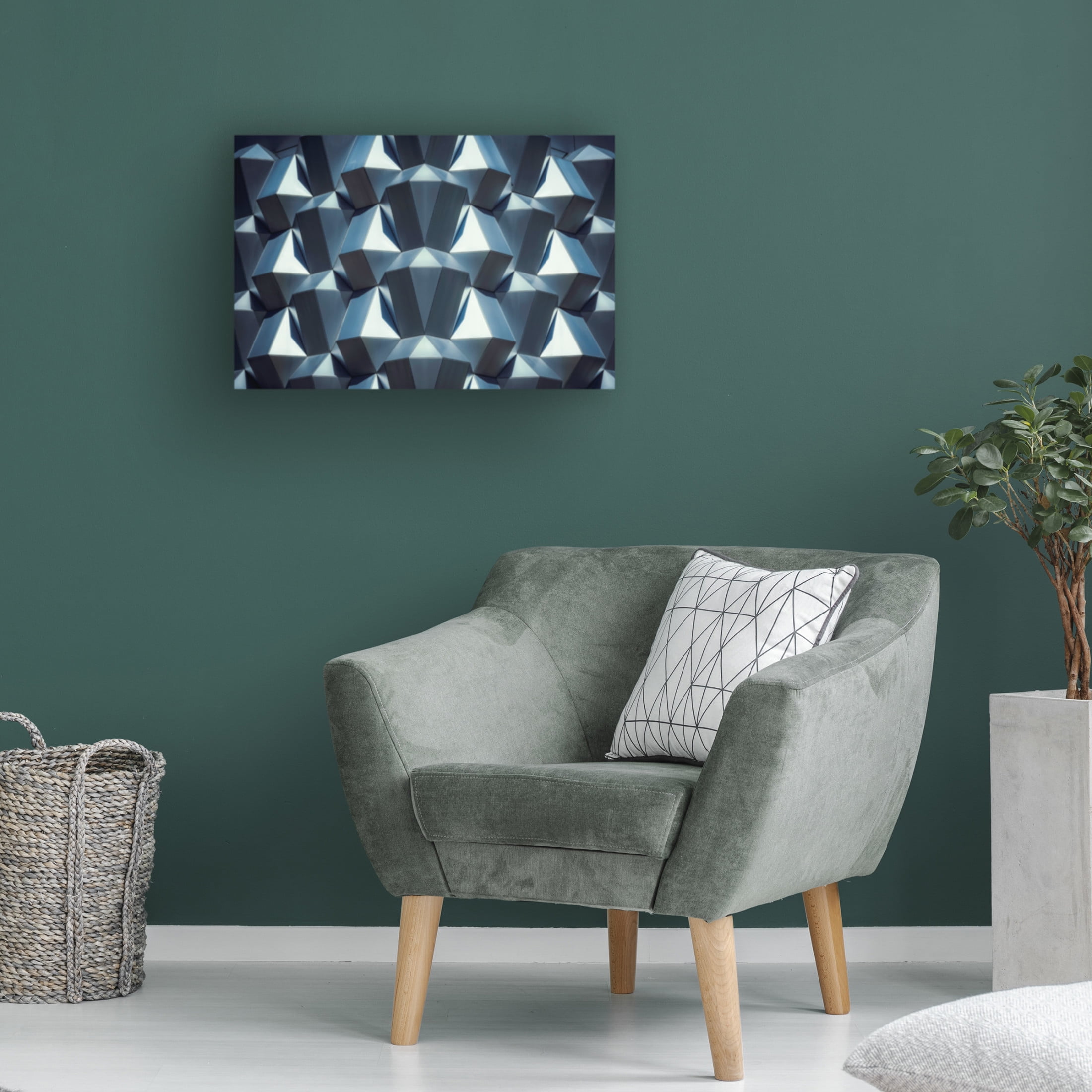 Canvas Wall Art - Mike Kreiten 'Outlined' Wall Art for Living Room, Bedroom, or Office D?cor by Trademark Fine Art - 47 x 30 Inches