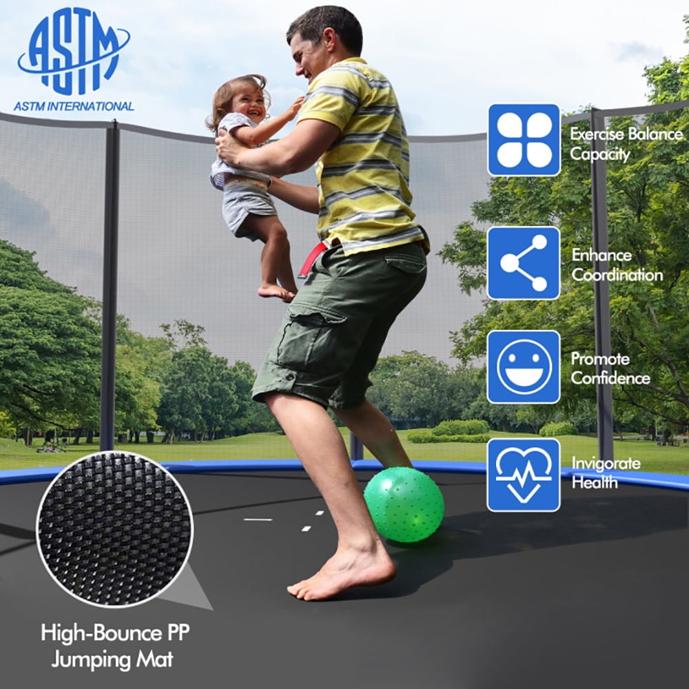 Aimee Lii 16 Feet Outdoor Trampoline Bounce Combo with Safety Closure Net Ladder, Outdoor Trampoline for Kids Aimee Lii 16 Feet Outdoor Trampoline Bounce Combo with Safety Closure Net Ladder, Outdoor Trampoline for Kids