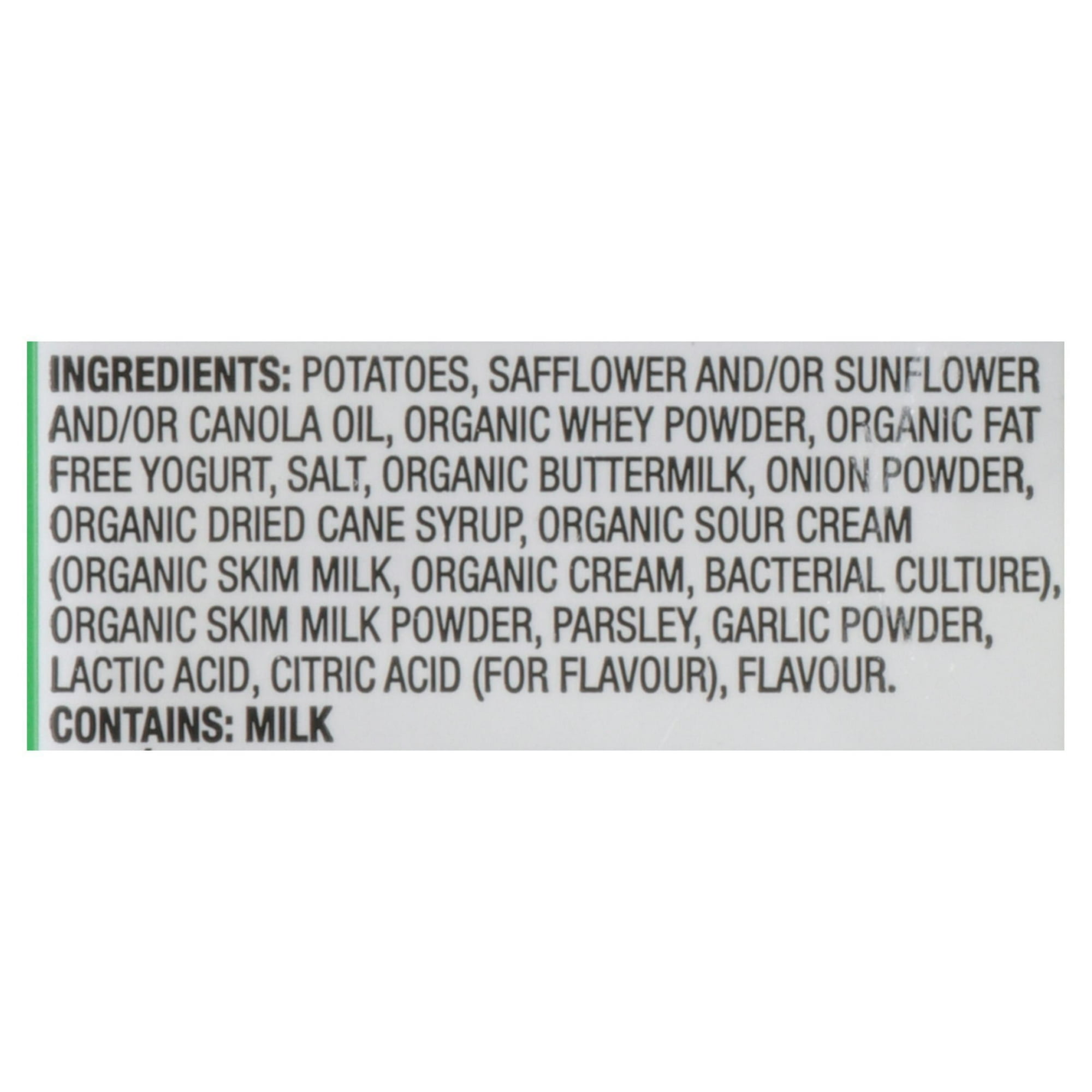 Kettle Chips Croustilles yogourt et oignon vert Sans gluten