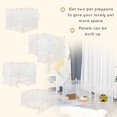 thumbnail image 6 of DIY Pet Playpen 12 Panels Small Animal Cage with Steel Frame for Bunny Chinchilla Guinea Pig White 18x14 Inch, 6 of 6