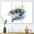 thumbnail image 2 of Designart ' Minimalistic Landscape of Moon With Mountains ' Modern Canvas Wall Art Print, 2 of 3