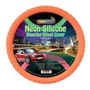 Cameleon Cover NEON-ORANGE New Neon Glow In The Dark Orange Silicone Steering Wheel Cover