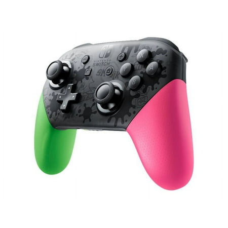NINTENDO Pro Controller - Splatoon 2 Edition - gamepad - 12 buttons - wireless - Bluetooth - neon green, neon pink - for Nintendo Switch