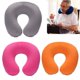 thumbnail image 2 of Almohada de viaje en forma de U para coche, avión, oficina, almohada inflable para el cuello, funda corta de felpa, soporte de PVC, reposacabezas, cojín de lactancia suave, 2 of 5