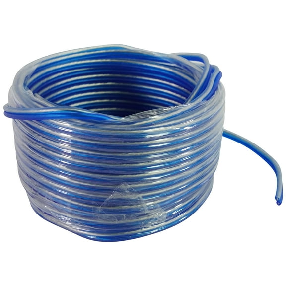 Rockville BLUE 16G50 OFC 16 Gauge 50 Foot 100% Copper Speaker Wire Car Audio