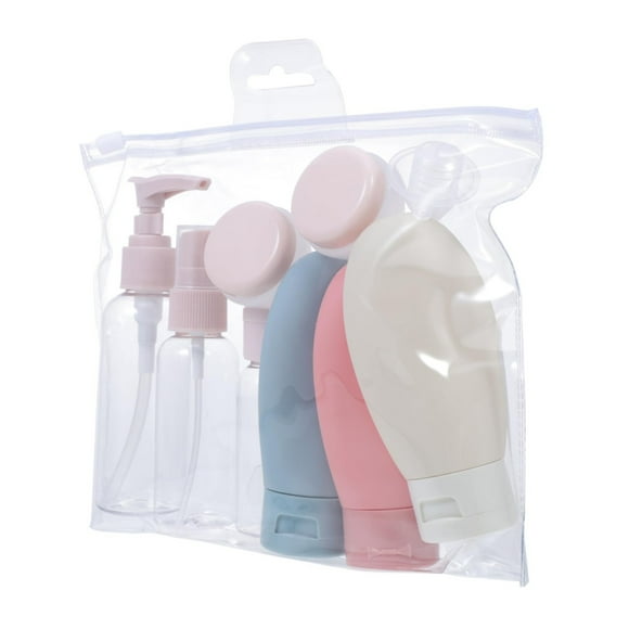 Hearth & Gear Travel Cosmetic Bottle Set Purpose Liquid Dispensing Bottles For Lotion Toner And Spray Leak Proof Toiletry Storage For Travel Travel Shampoo Container Bottles Clear Bottles with Caps