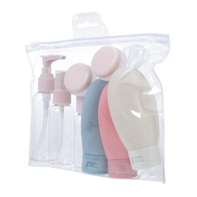 Hearth & Gear Travel Cosmetic Bottle Set Purpose Liquid Dispensing Bottles For Lotion Toner And Spray Leak Proof Toiletry Storage For Travel Travel Shampoo Container Bottles Clear Bottles with Caps