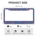 thumbnail image 3 of License Plate Frame America USA Rustic Red White Blue Stripes Stars Car Front License Plate Frame 2 Pieces 4th of July Independence Memorial Day Patriotic Aluminum License Plate Frames for Men/Women, 3 of 6