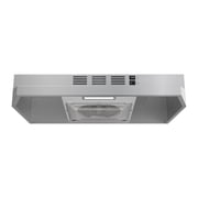 FIREGAS 24-Inch Under Cabinet Range Hood, Stainless Steel Convertible Vent Hood, 300 CFM, 2-Speed Fan, Rocker Control