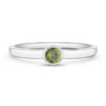 thumbnail image 1 of 925 Sterling Silver Simulated Peridot Birthstone Ring For Girls Size 3, 1 of 4