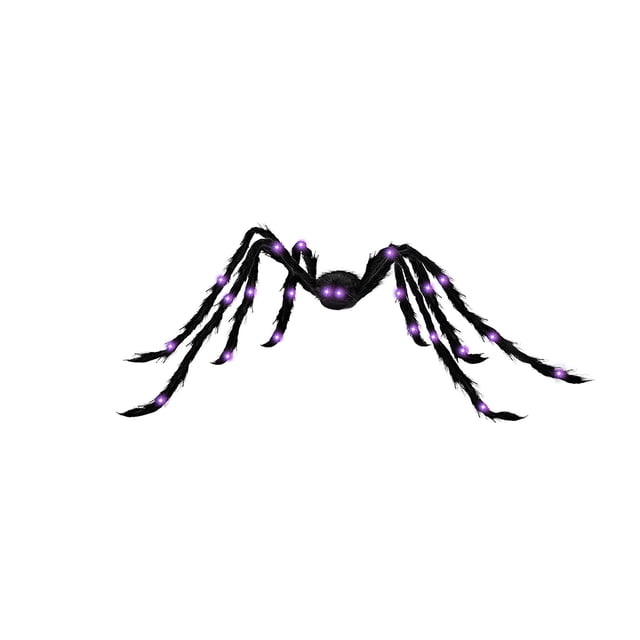 RKSTN Glowing Spider Halloween Peluche Araignée Violette 30 cm Déco Maison