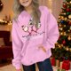 thumbnail image 4 of Sudadera con capucha para niñas y niños, sudadera de manga larga con cuello redondo y estampado de moda, jersey con bolsillo, sudadera de poliéster para niñas, 4 of 8