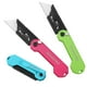 thumbnail image 1 of Navaja multiusos plegable WORKPRO, paquete de 3 con cierre de seguridad y clip, 1 of 9