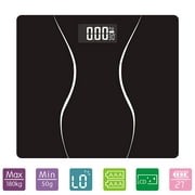 KUNOVA (TM) Digital Bathroom Weight Body Scale, Backlit White LED Display, Room Temperature, 400lb 180kg