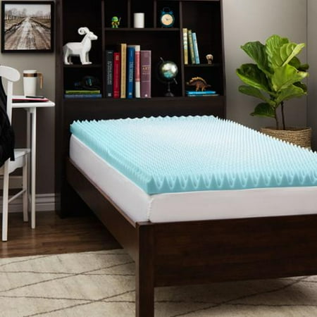 textured topper dorm slumber mattress gel foam memory solutions inch twin xl