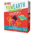 thumbnail image 1 of Organic Pops Variety Pack, 60 Fruit Flavored Favorites Lollipops, Allergy Friendly, Gluten Free, Non-GMO, Vegan, No Artificial Flavors or Dyes, 1 of 5